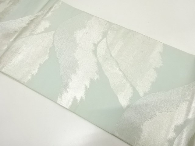 JAPANESE KIMONO / ANTIQUE FUKURO OBI / WOVEN DISTANT MOUNTAINS