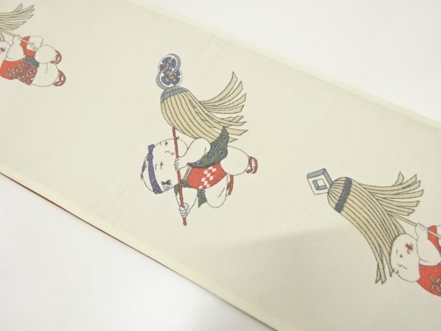 JAPANESE FUKURO OBI / TSUMUGI / WOVEN GOSHO DOLL
