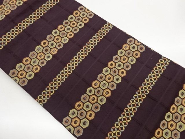 JAPANESE KIMONO / NAGOYA OBI / WOVEN SHIPPO & KIKKO 
