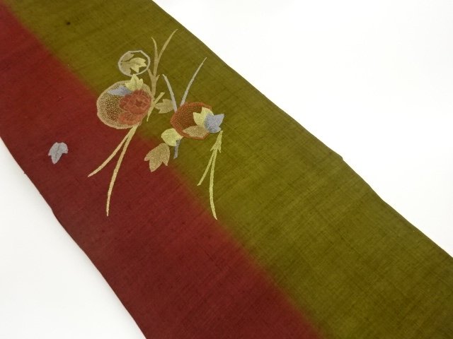 JAPANESE KIMONO / NAGOYA OBI / TSUMUGI / SAGARA KNOT / FLOWER RHOMBUS 