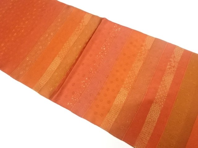 JAPANESE KIMONO / ITEM UNUSED TANGO CHIRIMEN GOLD THREAD OBIAGE