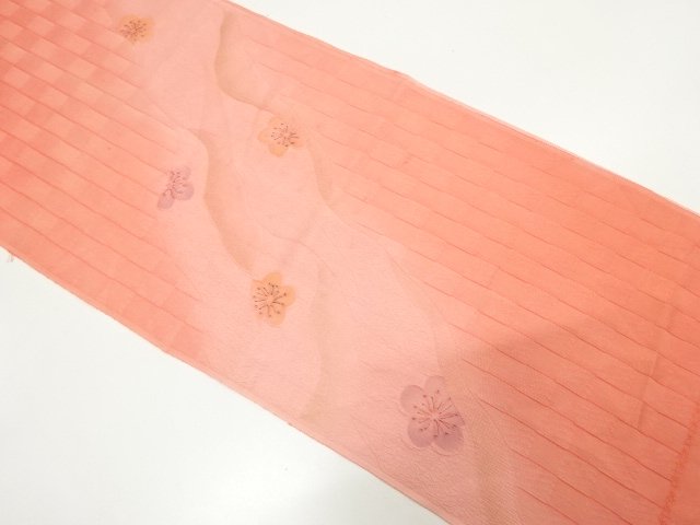JAPANESE KIMONO / ITEM UNUSED TANGO CHIRIMEN OBIAGE