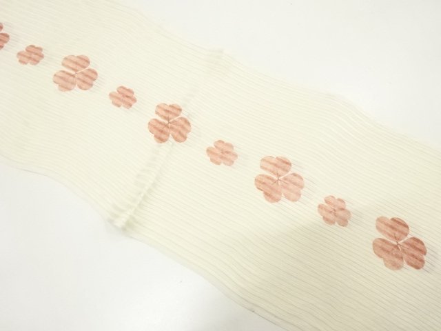 正絹　竪絽　夏用帯揚げ