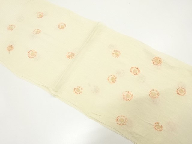 JAPANESE KIMONO / OBIAGE FOR SUMMER / SILK / SHIBORI
