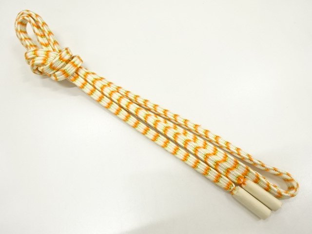 未使用品　正絹　無形文化財　道明製　手組帯締め
