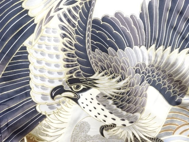 JAPANESE KIMONO / ANTIQUE KIMONO FOR BOYS / SILK / HAWK