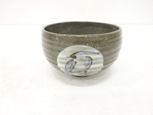 作家物　京焼　花鳥丸文　茶碗
