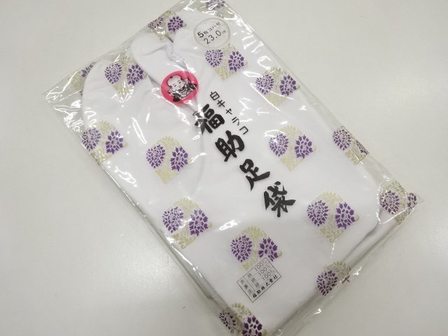 未使用品　福助白足袋(23センチ・5枚コハゼ)