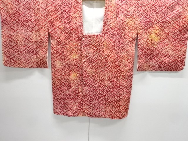 JAPANESE KIMONO / UNUSED MICHIYUKI COAT / ALL SHIBORI / FLOWER 