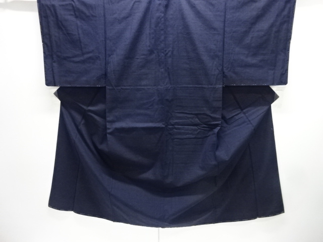 JAPANESE KIMONO / ANTIQUE MENS KIMONO ENSEMBLE / UNUSED / TSUMUGI