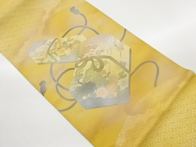 JAPANESE FUKURO OBI / FLOWERS / ARTIST WORK 