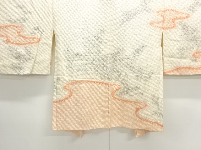 JAPANESE HAORI / ALL SHIBORI / FLORAL PLANTS