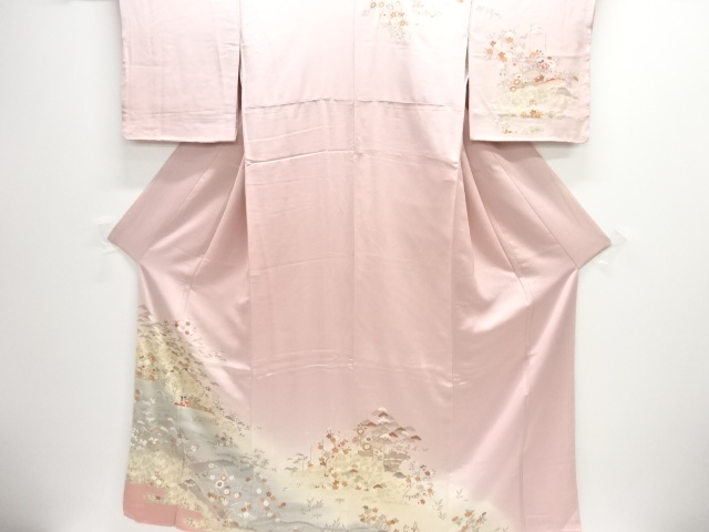 JAPANESE KIMONO / HOMONGI / FLORAL PLANTS