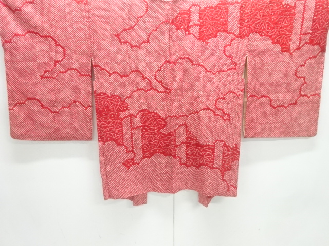 本総絞り　雲に竹笹模様絵羽織