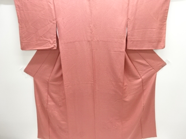 JAPANESE KIMONO / TSUKESAGE IROMUJI / EMBROIDERY / FLORAL PLANTS