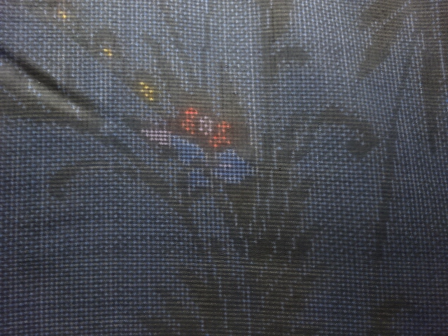 JAPANESE KIMONO / ANTIQUE KIMONO / SILK / DORO OSHIMA TSUMUGI (5 maruki) / WOVEN FLOWER