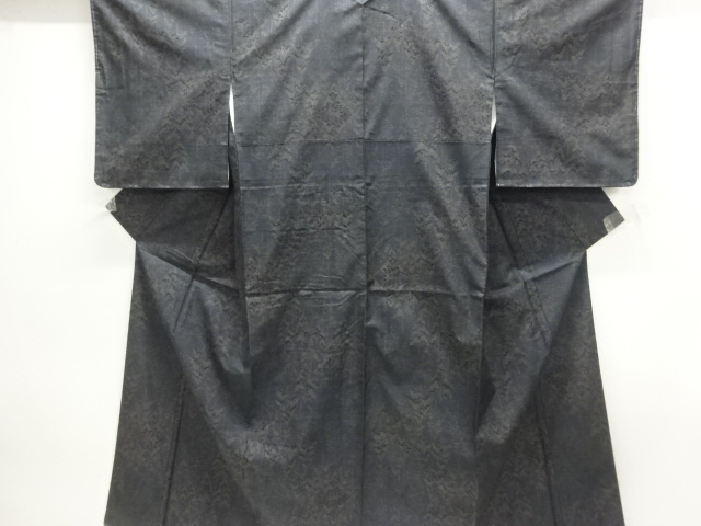 JAPANESE KIMONO / OSHIMA TSUMUGI / UNUSED / WOVEN TREES / 5MARUKI