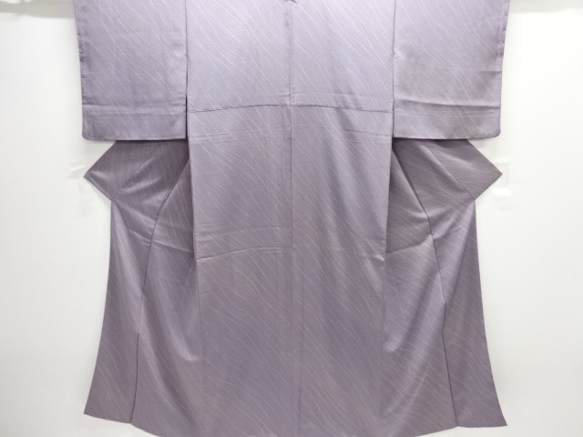 変わり斜め縞模様　小紋着物