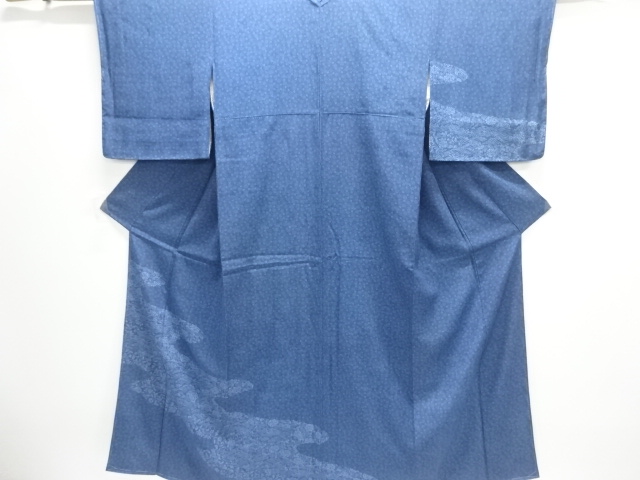 霞取りに波・草花模様訪問着