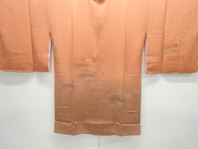 JAPANESE MICHIYUKI COAT / UNUSED / EMBROIDERED CRANE