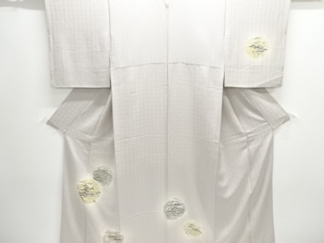 JAPANESE KIMONO / HOMONGI / SILK / EMBROIDERY / CHAYATSUJI