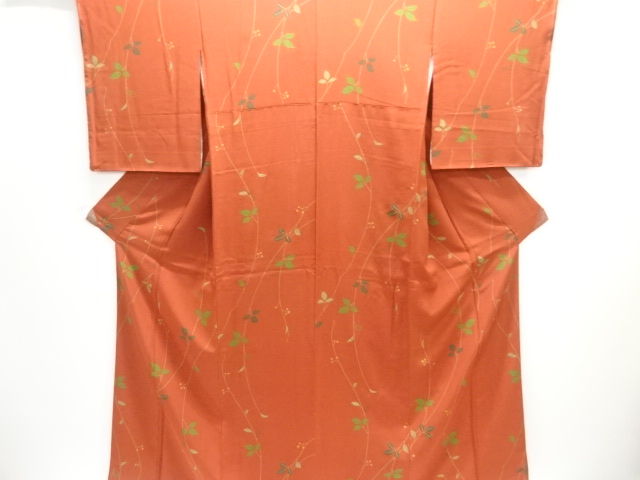 JAPANESE KIMONO / KOMON / UNUSED / PLANTS