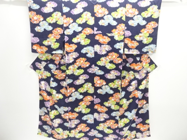 JAPANESE KIMONO / KOMON / FLORAL PLANTS