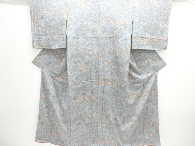 JAPANESE KIMONO / KOMON / FLORAL SARASA