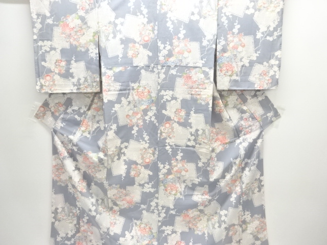 JAPANESE KIMONO / KOMON / KIKU & PEONY