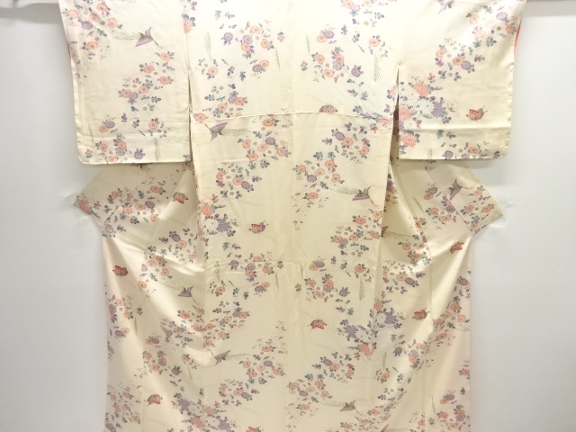 JAPANESE KIMONO / KOMON / BUTTERFLY & KIKU