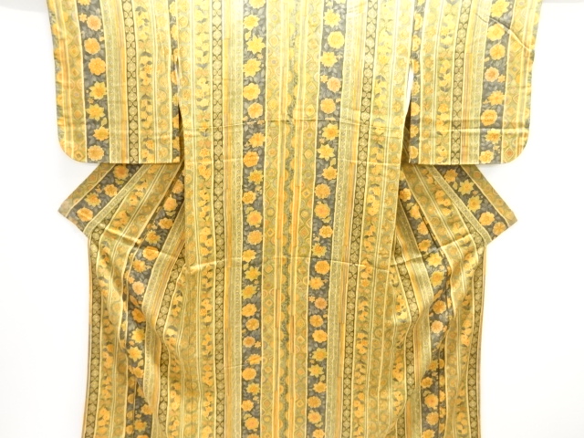 JAPANESE KIMONO / KOMON / FLORAL SARASA