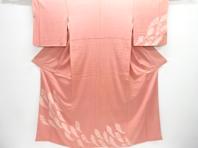 JAPANESE KIMONO / HOMONGI / SILK / SHIBORI / ABSTRACT FLOWERS