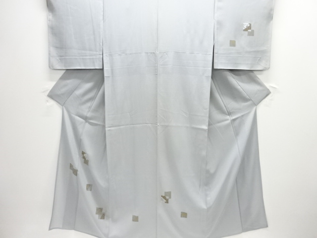 JAPANESE KIMONO / HOMONGI / FOR SUMMER / SILK / EMBROIDERY / SHIKISHI & FLORAL PLANTS