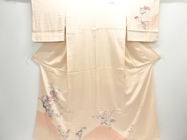 JAPANESE KIMONO / HOMONGI / YUZEN / PEONY & UME