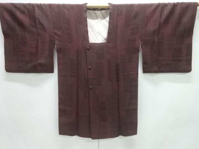 JAPANESE MICHIYUKI COAT / WOVEN FLOWER CLASSICAL PATTERN