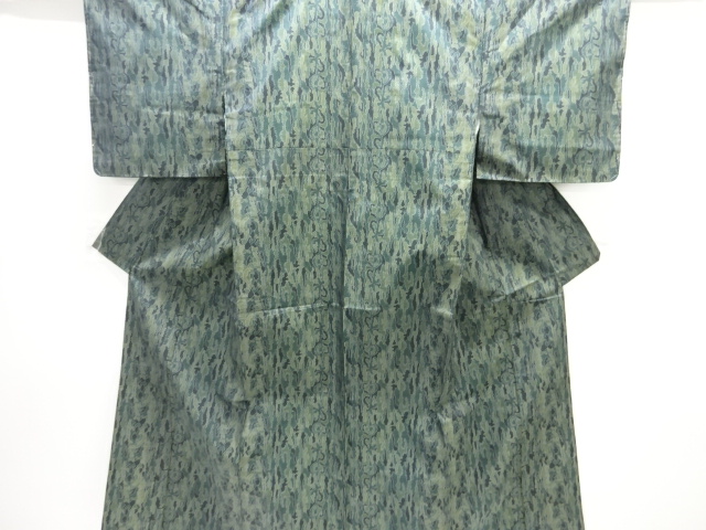 未使用品　抽象模様織り出し本場泥大島紬着物
