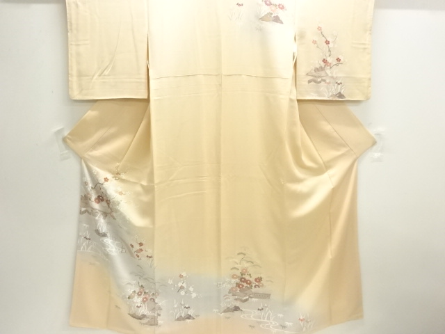 JAPANESE KIMONO / HOMONGI / SCENERY OF MANSION