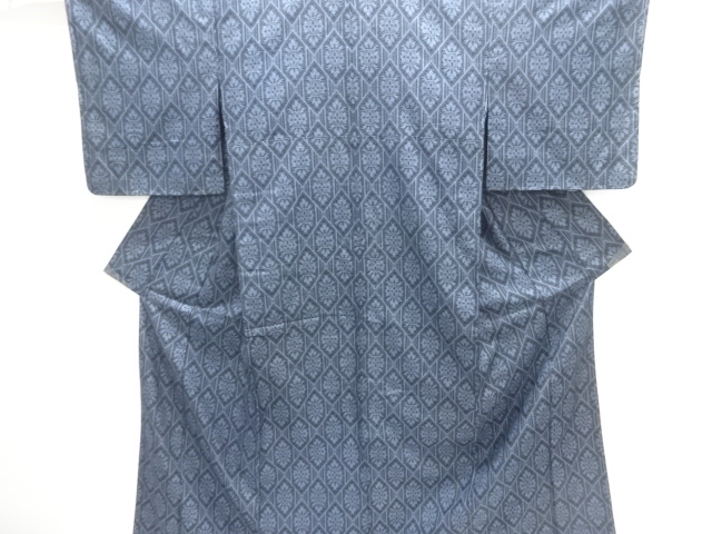 JAPANESE KIMONO / OMESHI / NISHIJIN-ORI / ENSEMBLE / UNUSED / WOVEN FLOWER CREST