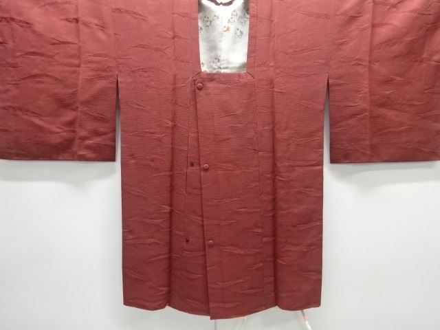 抽象模様織り出し道行コート