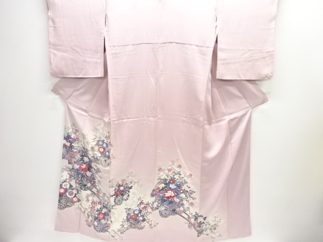 花車模様一つ紋色留袖