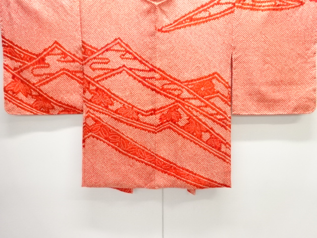 未使用品　本総絞り花古典柄絵羽織