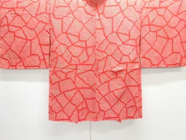 未使用品　本総絞り抽象模様羽織