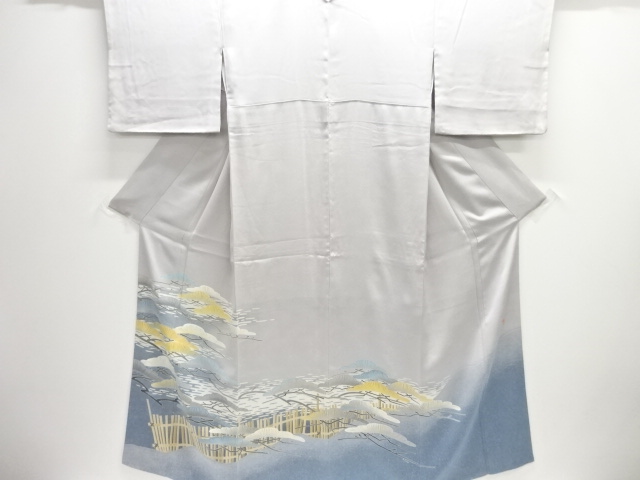 JAPANESE KIMONO / IRO-TOMESODE / PINE / ARTIST WORK
