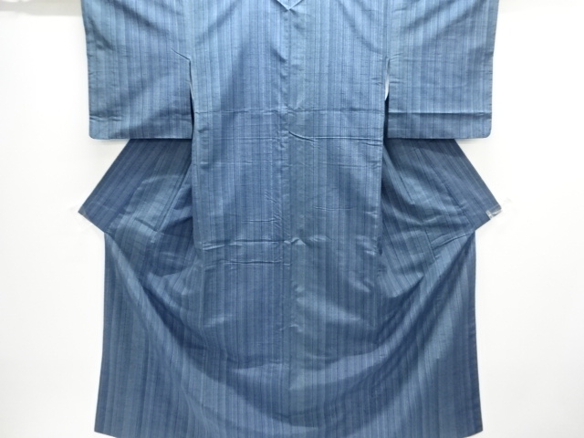 JAPANESE KIMONO / TSUMUGI / WOVEN STRIPE