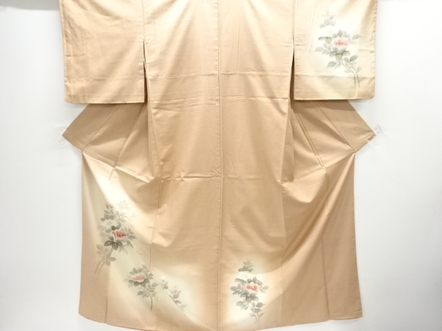 JAPANESE KIMONO / HOMONGI / TSUMUGI / BRANCH FLOWER