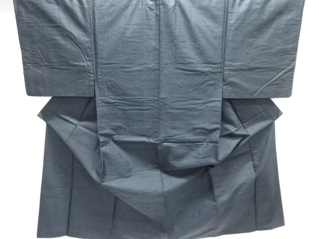 アンティーク　亀甲絣織り出し手織り紬男物着物