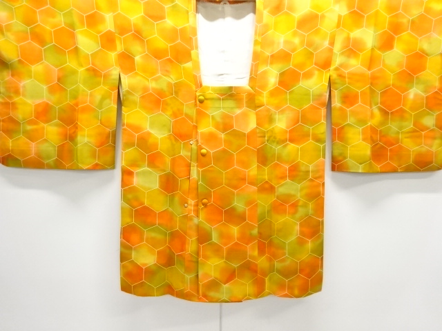 亀甲模様暈し道行コート