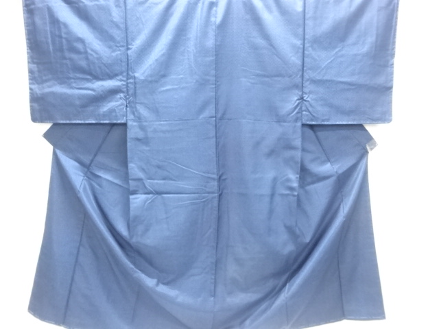 未使用品　亀甲繋ぎ模様本場大島紬着物男物着物アンサンブル(染)