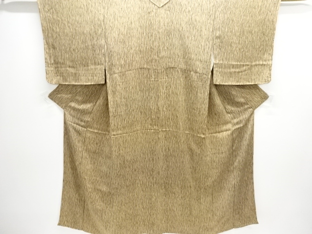 大正ロマン　錦紗よろけ縞模様着物