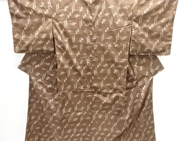 アンティーク　本場琉球絣手織り紬着物